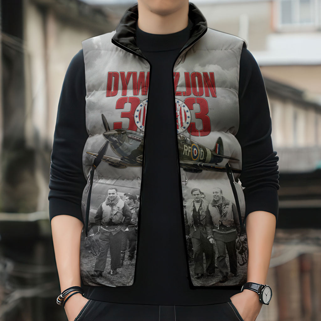 Polish 303 Squadron Sleeveless Puffer Jacket Battle Of Britain Air Heroes