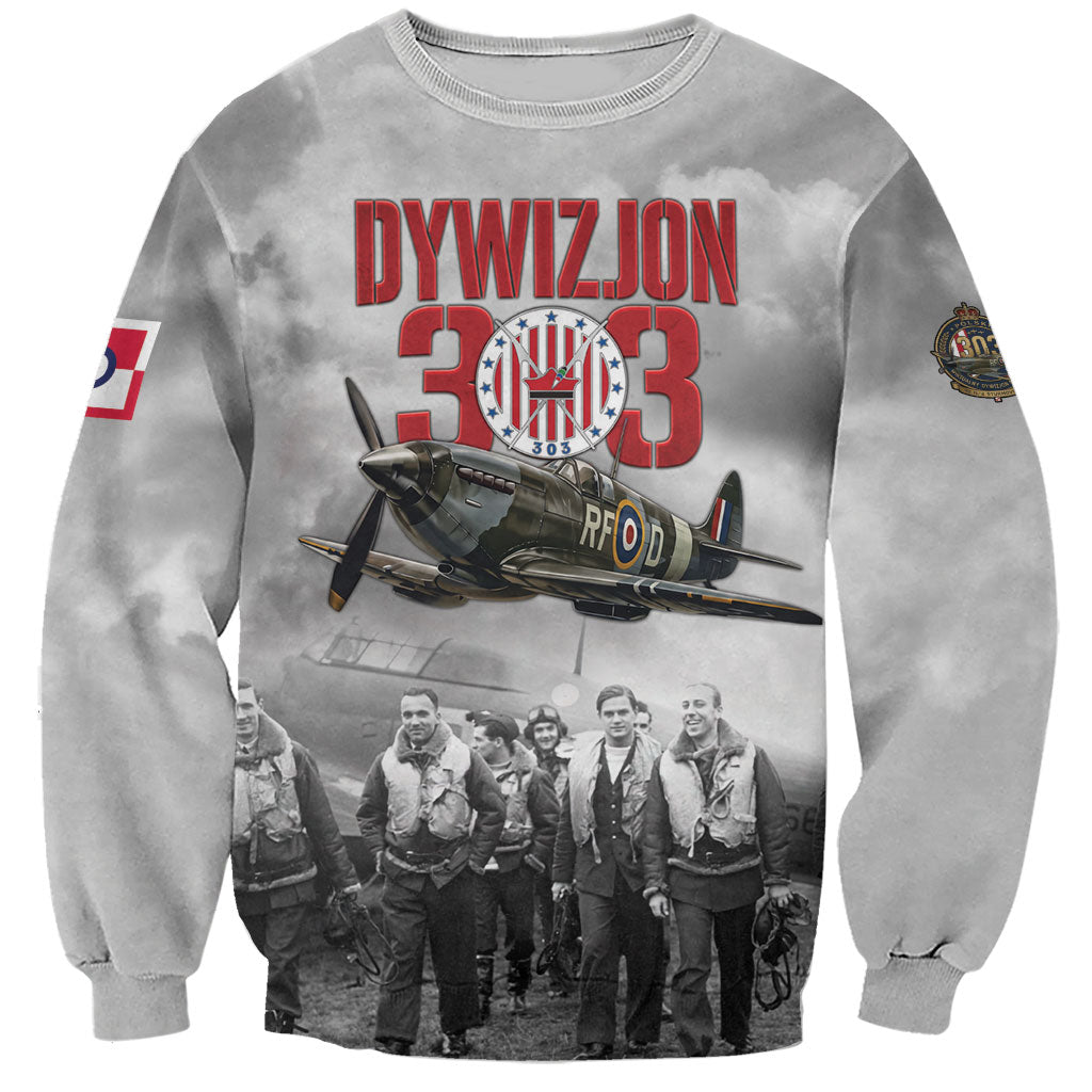 Polish 303 Squadron Sweatshirt Battle Of Britain Air Heroes