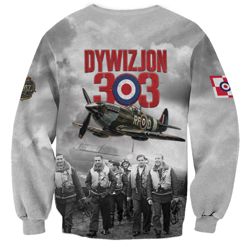 Polish 303 Squadron Sweatshirt Battle Of Britain Air Heroes