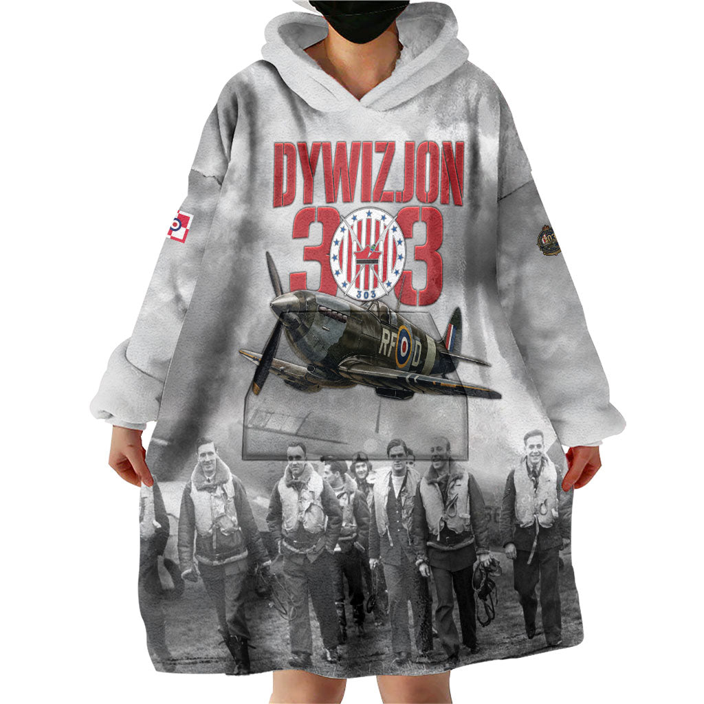 Polish 303 Squadron Wearable Blanket Hoodie Battle Of Britain Air Heroes