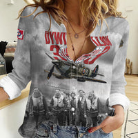 Polish 303 Squadron Women Casual Shirt Battle Of Britain Air Heroes