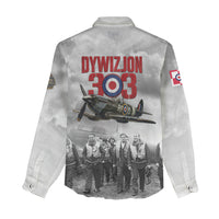 Polish 303 Squadron Women Casual Shirt Battle Of Britain Air Heroes