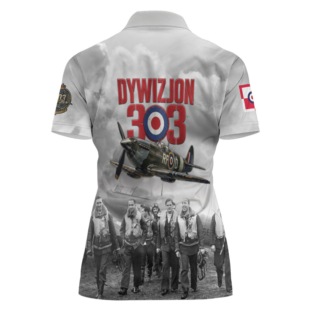 Polish 303 Squadron Women Polo Shirt Battle Of Britain Air Heroes