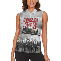 Polish 303 Squadron Women Sleeveless Polo Shirt Battle Of Britain Air Heroes