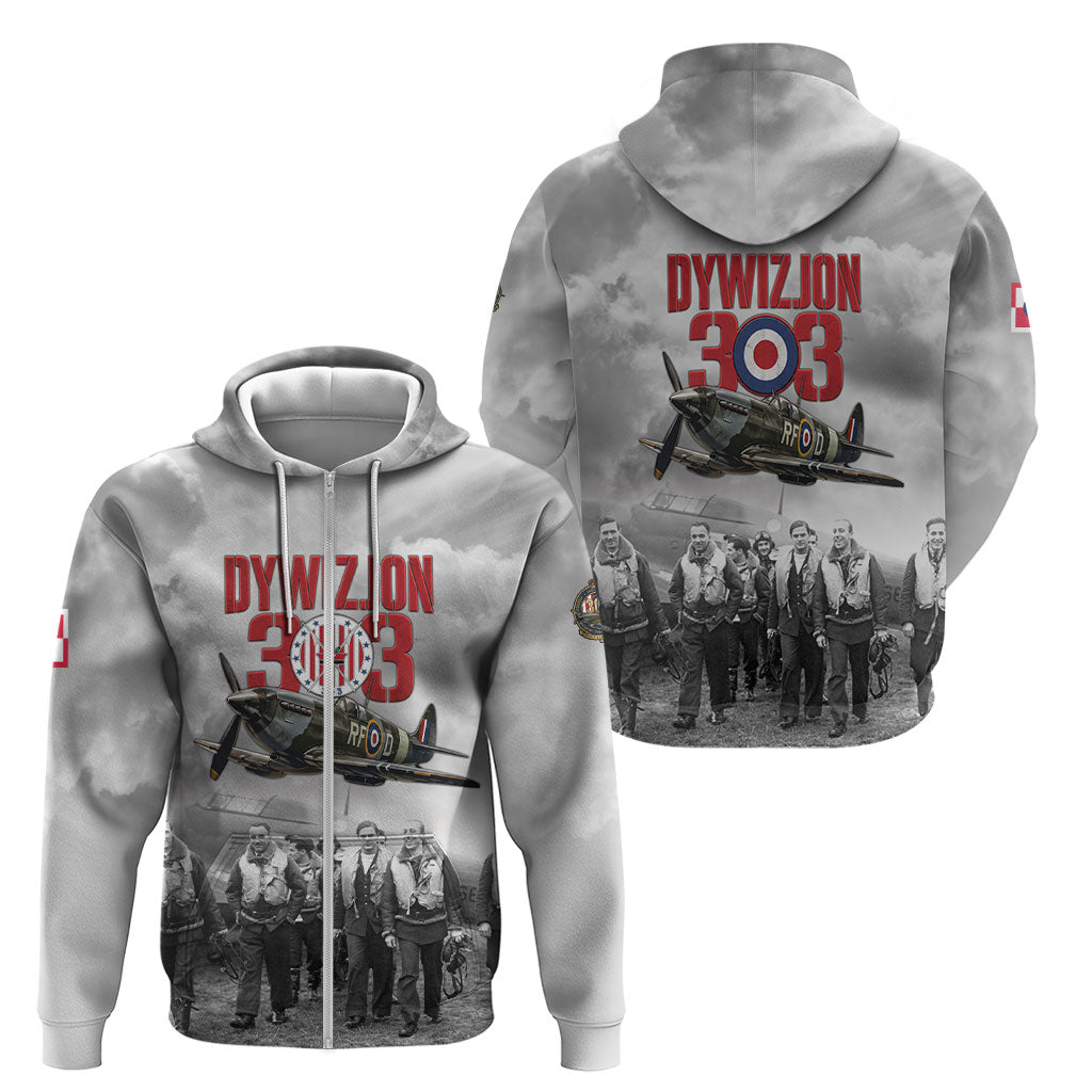 Polish 303 Squadron Zip Hoodie Battle Of Britain Air Heroes