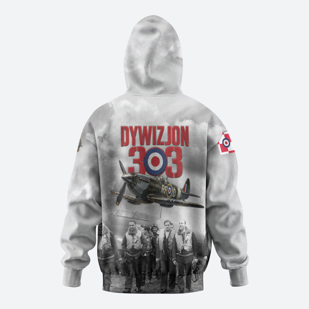 Polish 303 Squadron Zip Hoodie Battle Of Britain Air Heroes