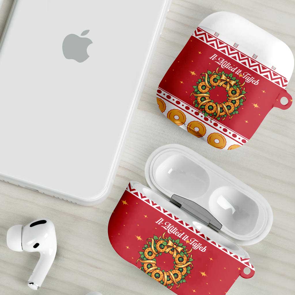 Malta Christmas AirPods Case Maltese Honey Rings - Wonder Print Shop