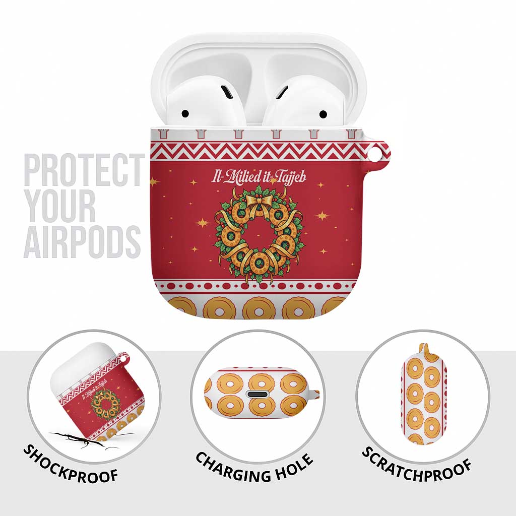 Malta Christmas AirPods Case Maltese Honey Rings - Wonder Print Shop