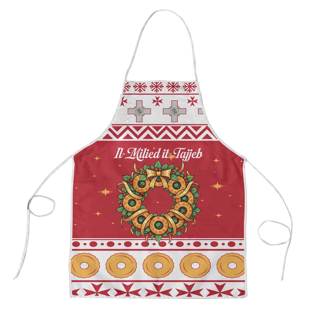 Malta Christmas Apron Maltese Honey Rings - Wonder Print Shop
