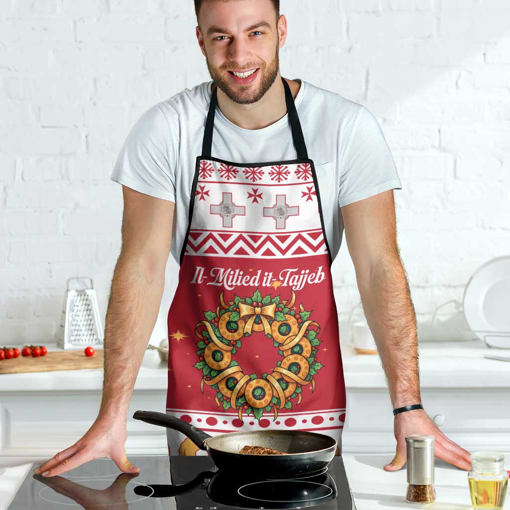 Malta Christmas Apron Maltese Honey Rings - Wonder Print Shop