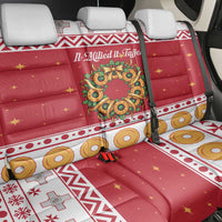 Malta Christmas Back Car Seat Cover Maltese Honey Rings - Wonder Print Shop