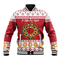 Malta Christmas Baseball Jacket Maltese Honey Rings - Wonder Print Shop