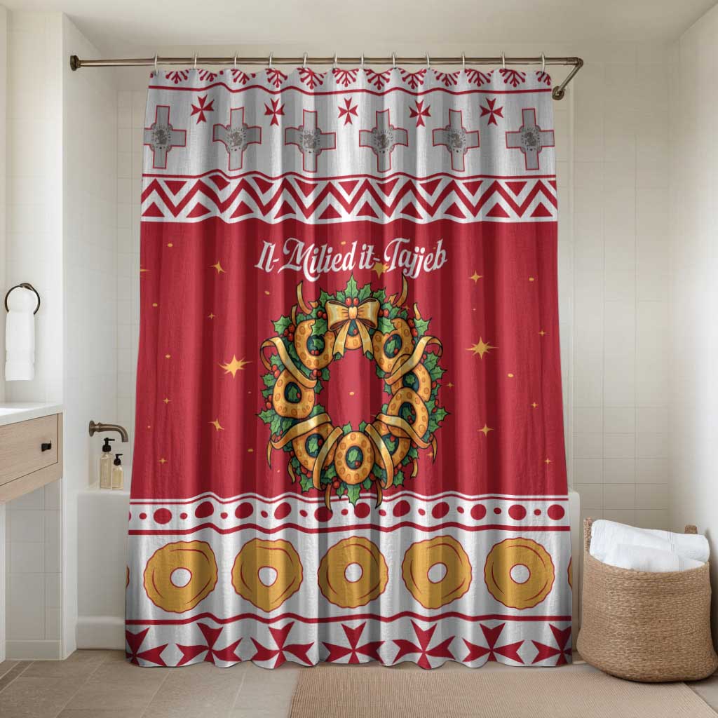 Malta Christmas Bathroom Set Maltese Honey Rings - Wonder Print Shop