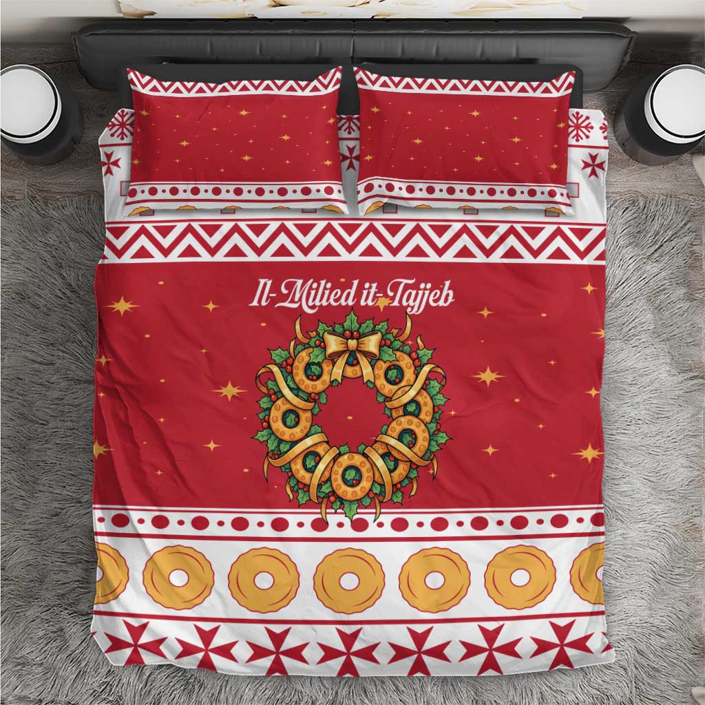 Malta Christmas Bedding Set Maltese Honey Rings - Wonder Print Shop