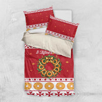 Malta Christmas Bedding Set Maltese Honey Rings - Wonder Print Shop