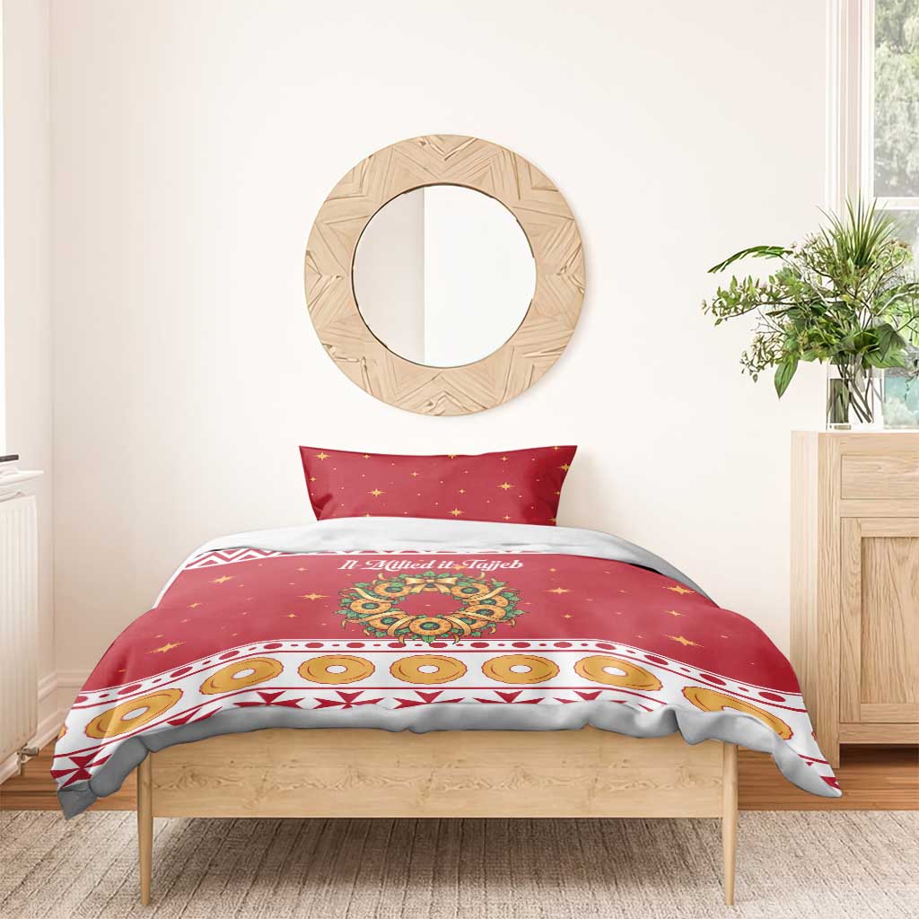 Malta Christmas Bedding Set Maltese Honey Rings - Wonder Print Shop