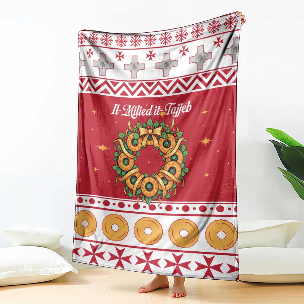 Malta Christmas Blanket Maltese Honey Rings - Wonder Print Shop