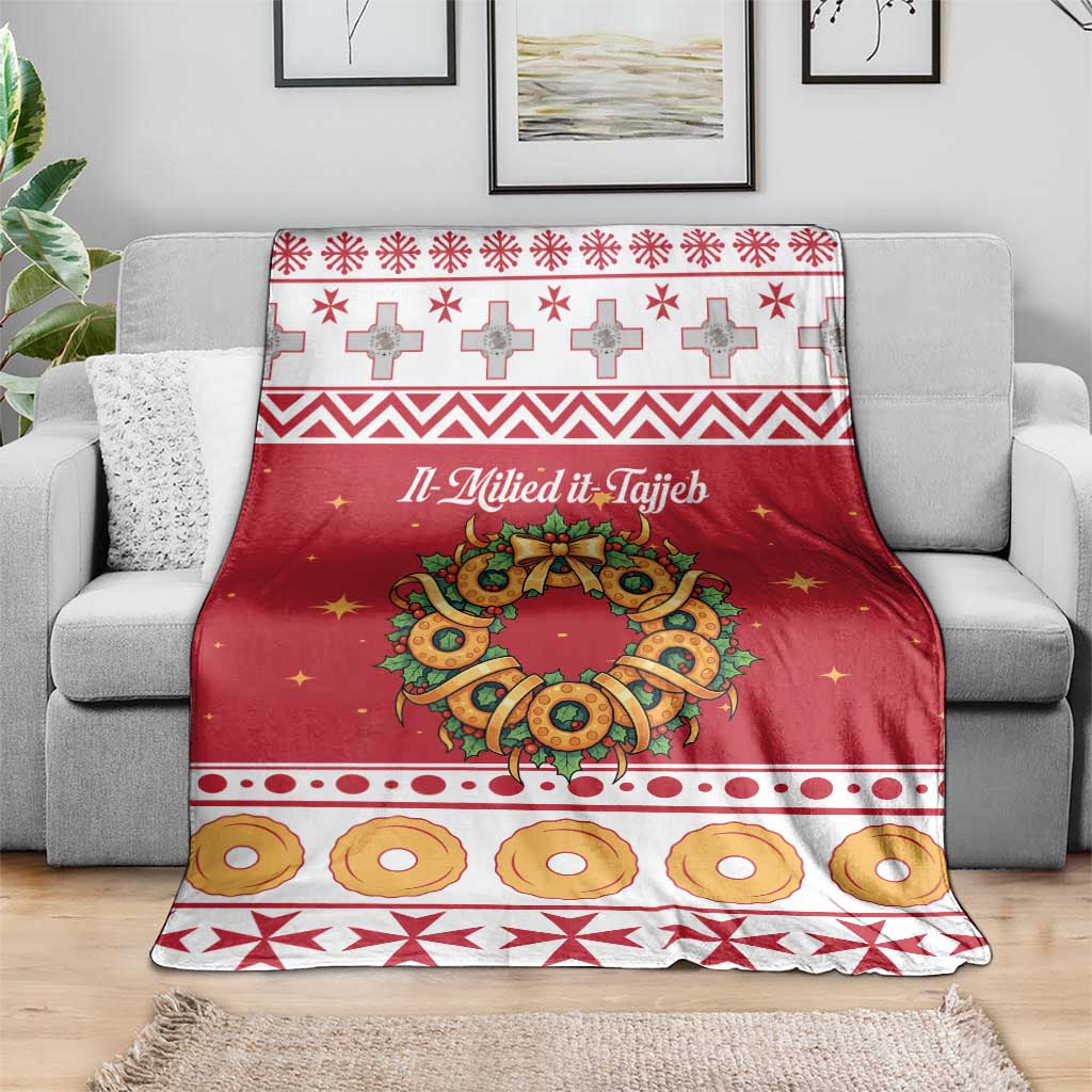 Malta Christmas Blanket Maltese Honey Rings - Wonder Print Shop