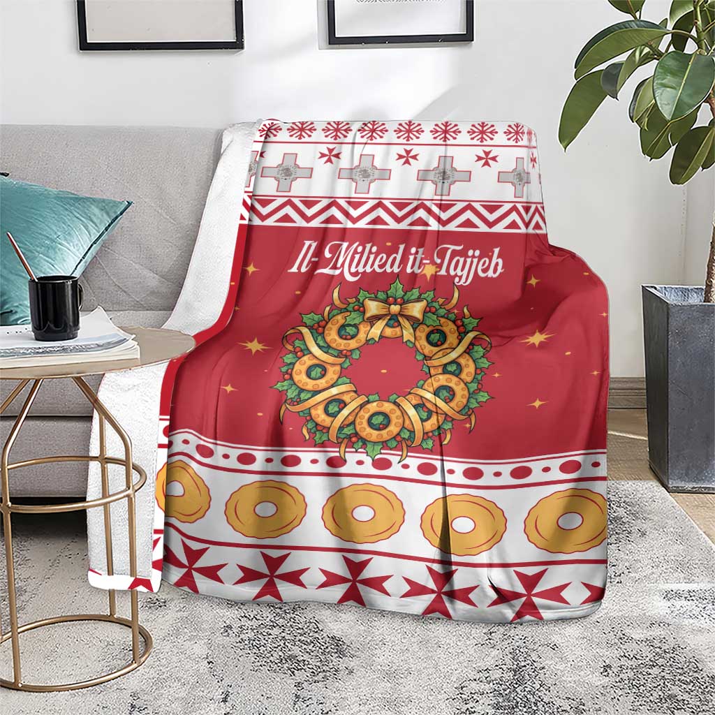 Malta Christmas Blanket Maltese Honey Rings - Wonder Print Shop