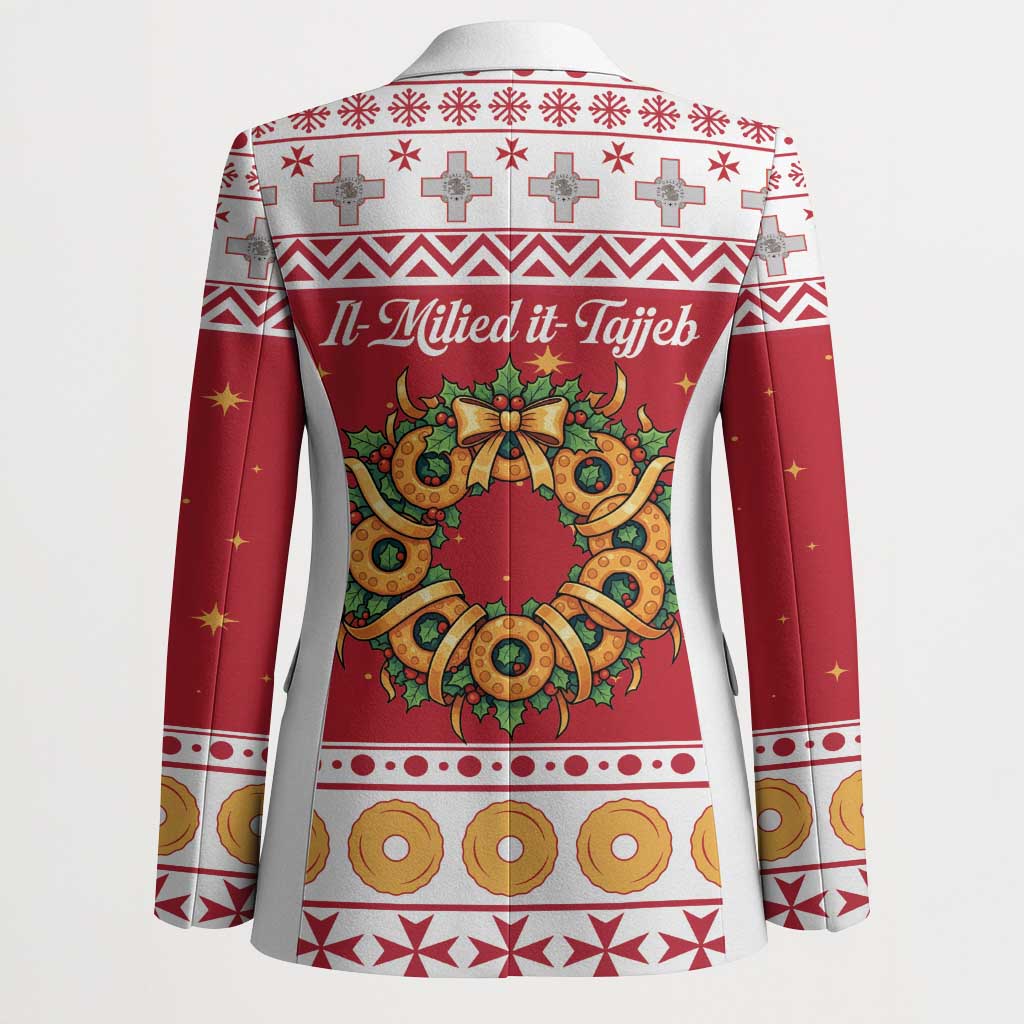 Malta Christmas Blazer Maltese Honey Rings - Wonder Print Shop