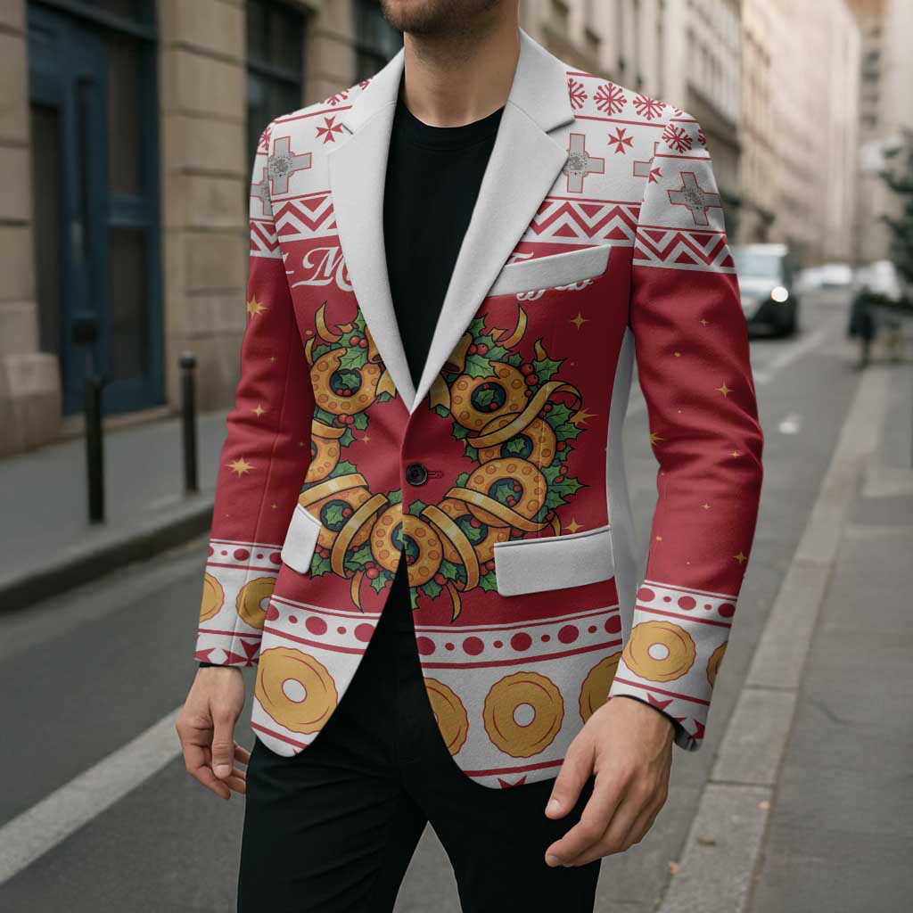 Malta Christmas Blazer Maltese Honey Rings - Wonder Print Shop