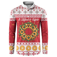 Malta Christmas Button Sweatshirt Maltese Honey Rings - Wonder Print Shop