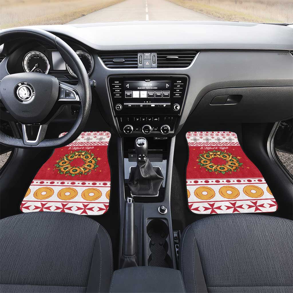 Malta Christmas Car Mats Maltese Honey Rings - Wonder Print Shop