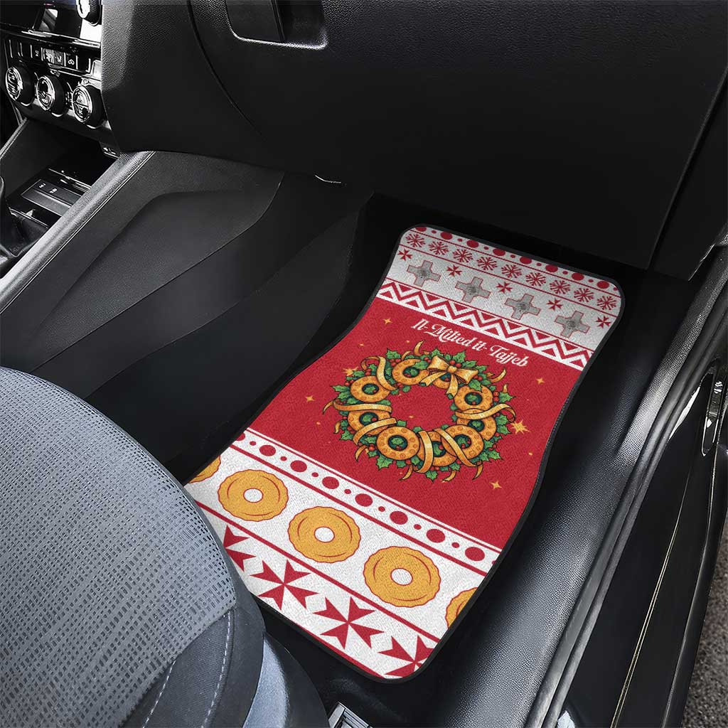 Malta Christmas Car Mats Maltese Honey Rings - Wonder Print Shop