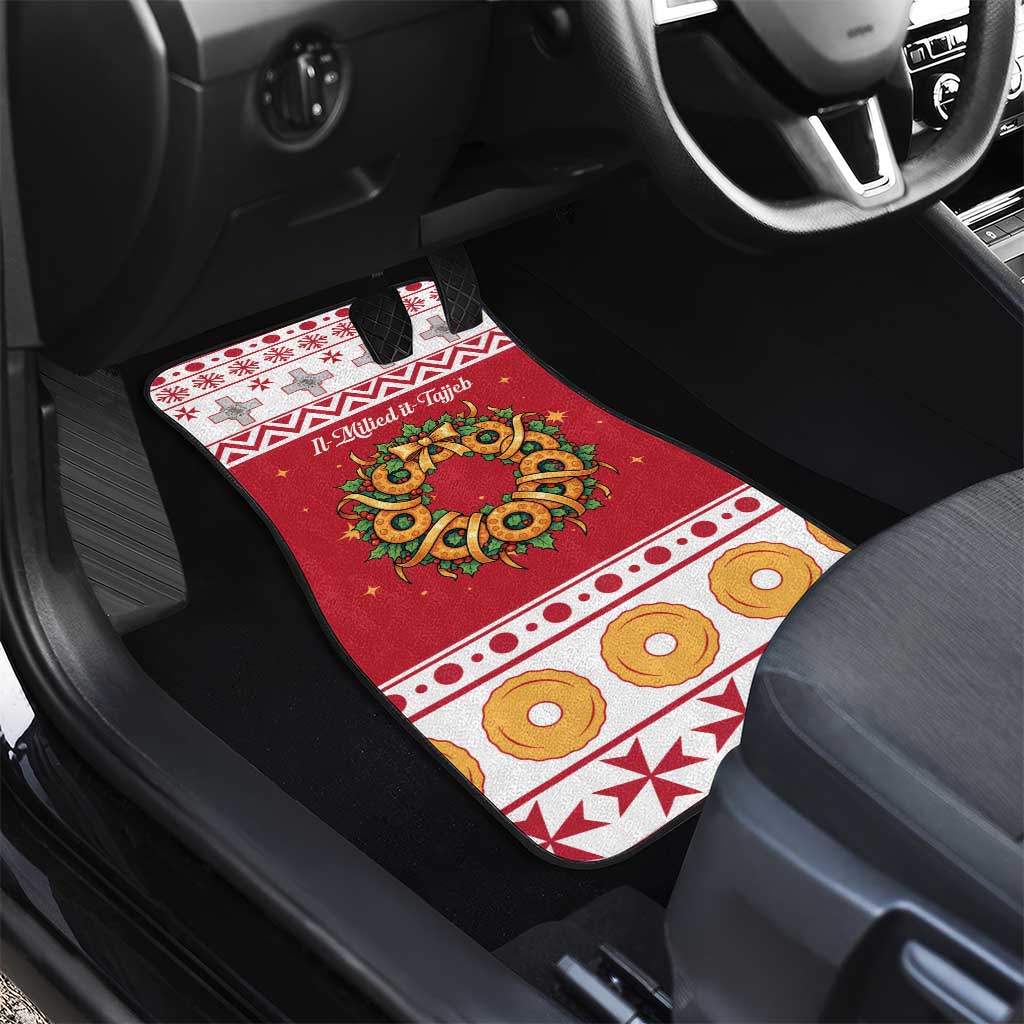 Malta Christmas Car Mats Maltese Honey Rings - Wonder Print Shop