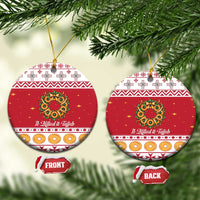 Malta Christmas Ceramic Ornament Maltese Honey Rings - Wonder Print Shop