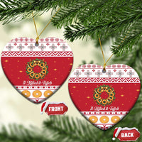 Malta Christmas Ceramic Ornament Maltese Honey Rings - Wonder Print Shop