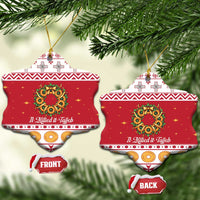 Malta Christmas Ceramic Ornament Maltese Honey Rings - Wonder Print Shop