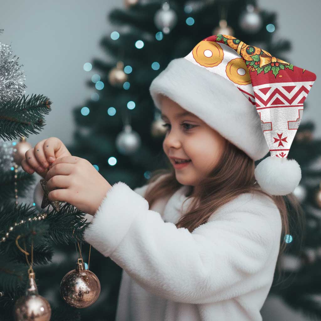 Malta Christmas Santa Hat Maltese Honey Rings - Wonder Print Shop