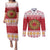 Malta Christmas Couples Matching Puletasi and Long Sleeve Button Shirt Maltese Honey Rings - Wonder Print Shop