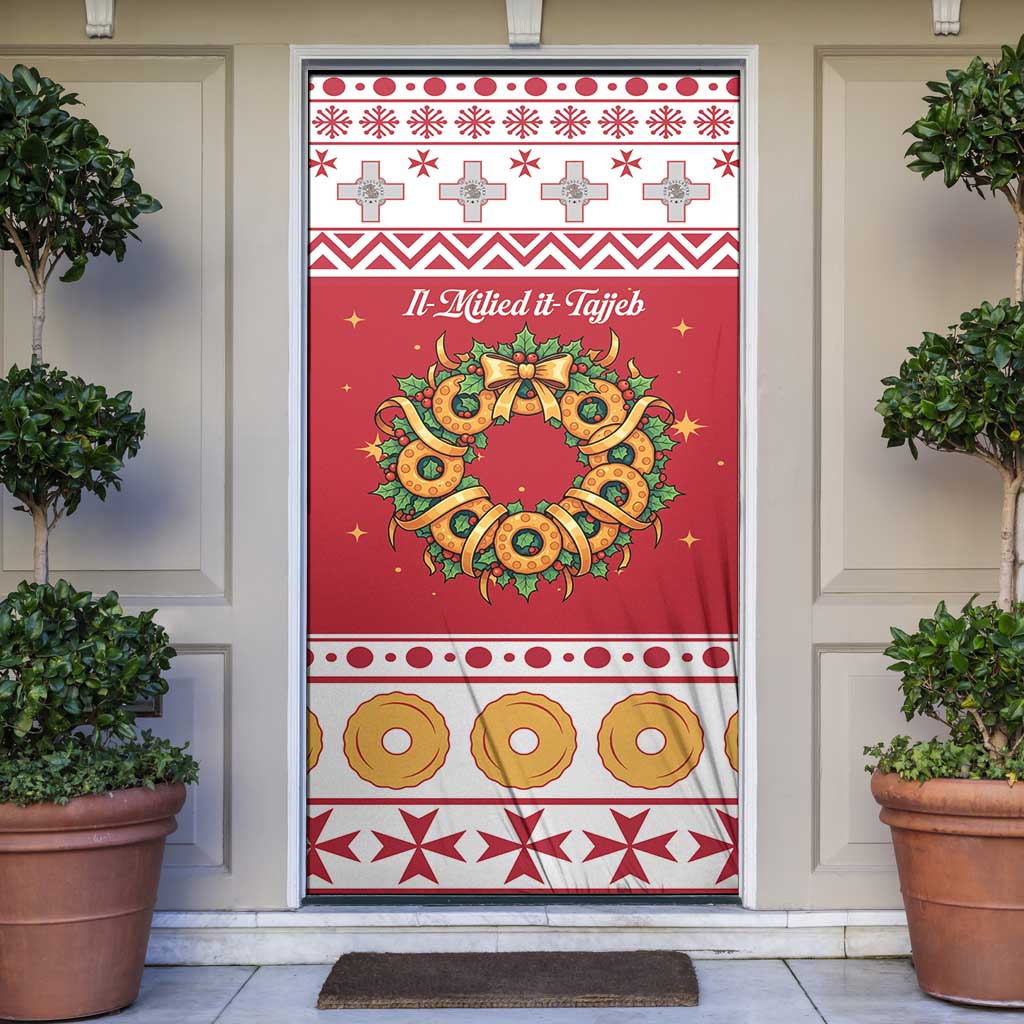 Malta Christmas Door Cover Maltese Honey Rings - Wonder Print Shop