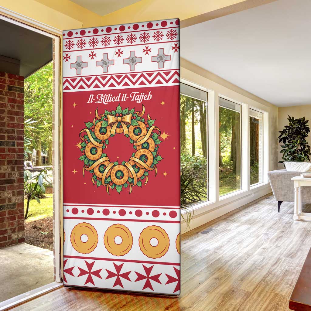 Malta Christmas Door Cover Maltese Honey Rings - Wonder Print Shop