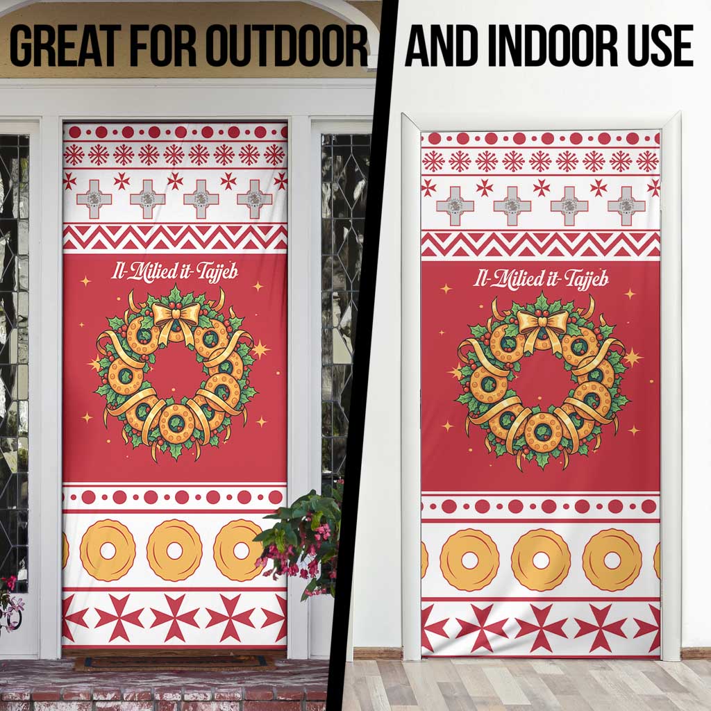 Malta Christmas Door Cover Maltese Honey Rings - Wonder Print Shop