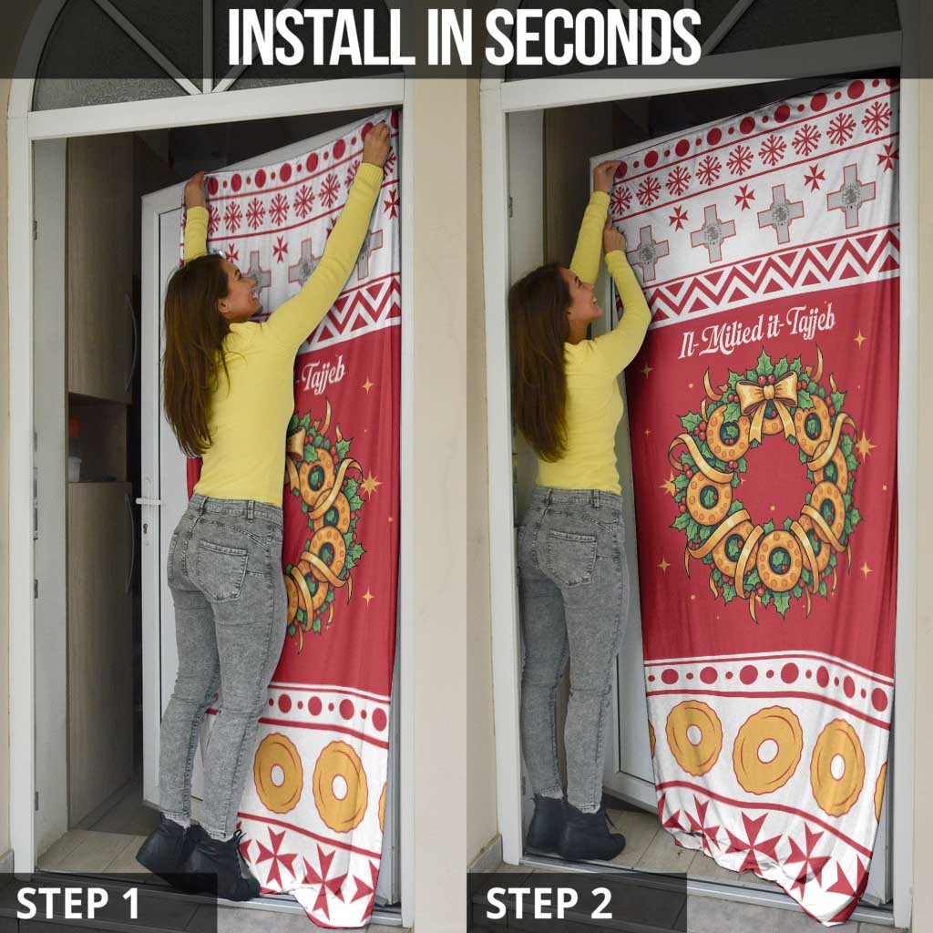 Malta Christmas Door Cover Maltese Honey Rings - Wonder Print Shop