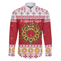Malta Christmas Family Matching Long Sleeve Bodycon Dress and Hawaiian Shirt Maltese Honey Rings - Wonder Print Shop