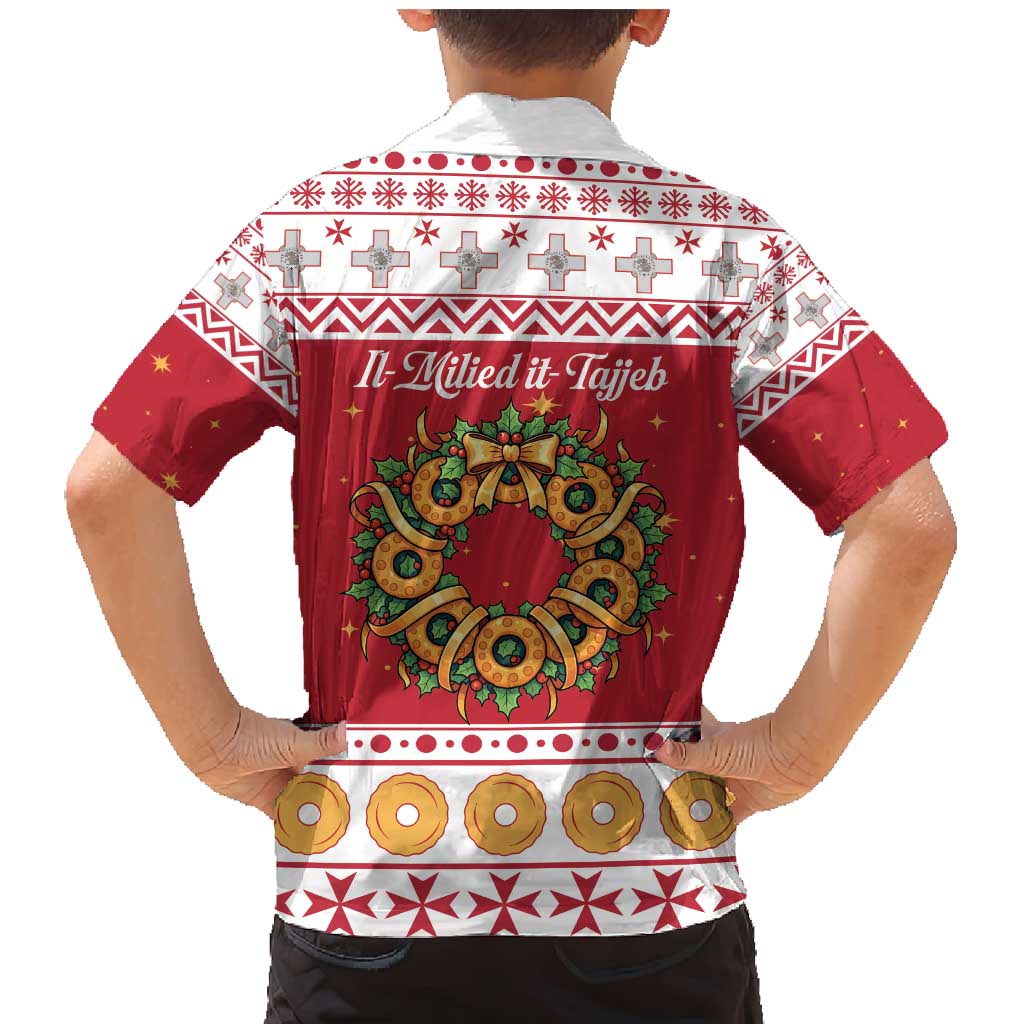 Malta Christmas Family Matching Mermaid Dress and Hawaiian Shirt Maltese Honey Rings - Wonder Print Shop