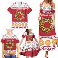 Malta Christmas Family Matching Summer Maxi Dress and Hawaiian Shirt Maltese Honey Rings - Wonder Print Shop