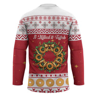 Malta Christmas Hockey Jersey Maltese Honey Rings - Wonder Print Shop
