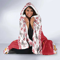 Malta Christmas Hooded Blanket Maltese Honey Rings - Wonder Print Shop