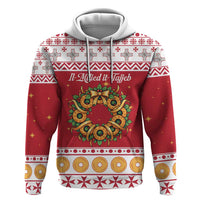 Malta Christmas Hoodie Maltese Honey Rings - Wonder Print Shop