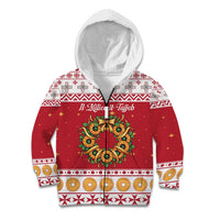 Malta Christmas Kid Hoodie Maltese Honey Rings - Wonder Print Shop