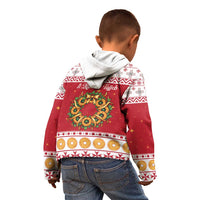 Malta Christmas Kid Hoodie Maltese Honey Rings - Wonder Print Shop