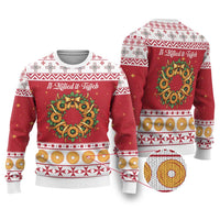 Malta Christmas Ugly Christmas Sweater Maltese Honey Rings - Wonder Print Shop