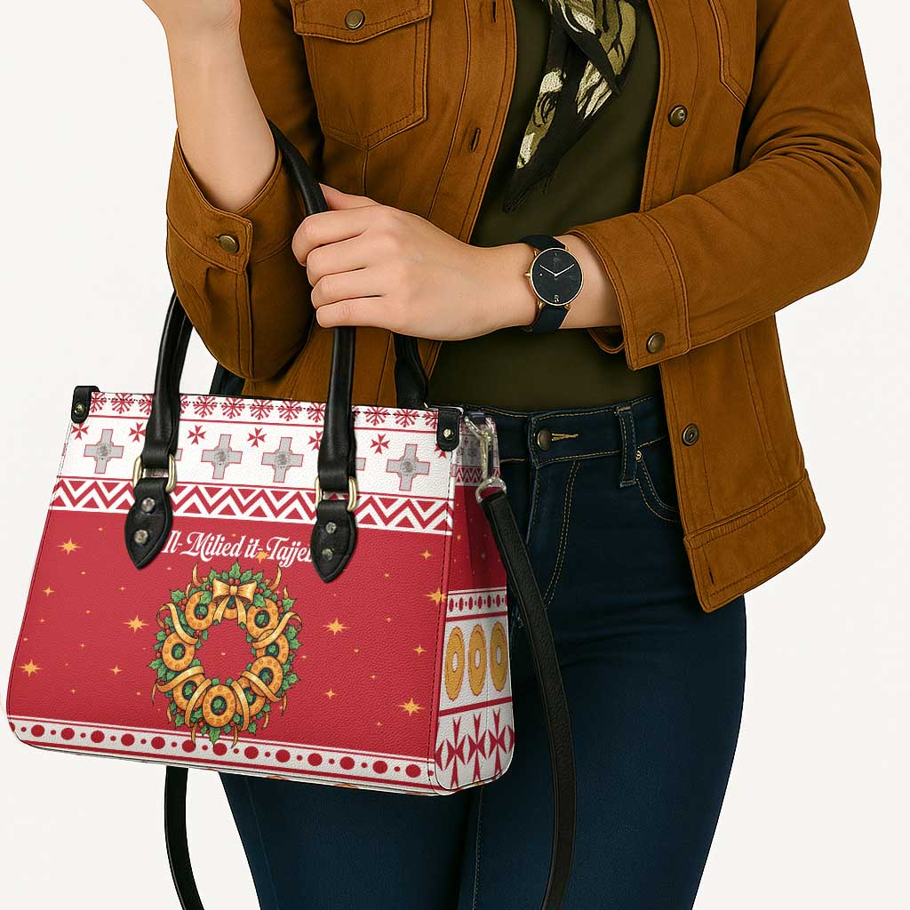 Malta Christmas Leather Bag Maltese Honey Rings - Wonder Print Shop