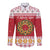 Malta Christmas Long Sleeve Button Shirt Maltese Honey Rings - Wonder Print Shop