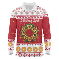 Malta Christmas Long Sleeve Polo Shirt Maltese Honey Rings - Wonder Print Shop